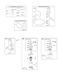 Electric Starter, Gasket Kits parts for Briggs & Stratton Engine 126T02-0302-B1 from AppliancePartsPros.com