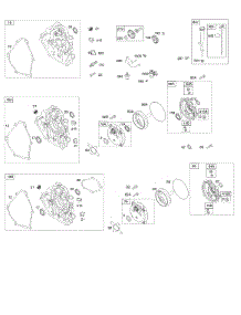 Crankcase Cover, Gear Reduction, Lubrication parts for Briggs & Stratton Engine 127337-0126-E1 from AppliancePartsPros.com