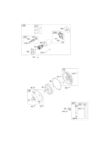 Electric Starter, Gear Reducer, Oil parts for Briggs & Stratton Engine 127412-0147-E2 from AppliancePartsPros.com