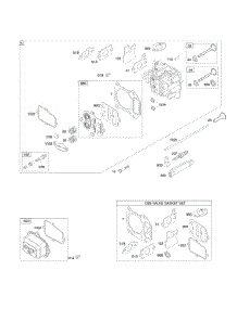 Cylinder Head parts for Briggs & Stratton Engine 127607-0369-B1 from AppliancePartsPros.com