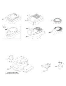 Blower Housing / Shrouds parts for Briggs & Stratton Engine 127882-1142-01 from AppliancePartsPros.com