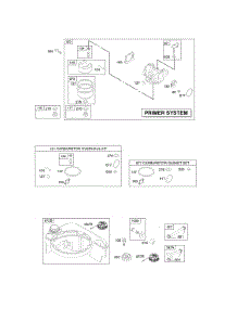 Carburetor, Fuel Supply parts for Briggs & Stratton Engine 127H07-0112-E1 from AppliancePartsPros.com