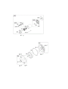Electric Starter, Gear Reducer parts for Briggs & Stratton Engine 128432-0036-E1 from AppliancePartsPros.com