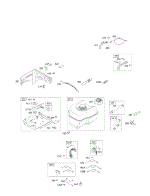 Controls, Fuel Tank, Governor Spring, Ignition parts for Briggs & Stratton Engine 128452-0049-E1 from AppliancePartsPros.com
