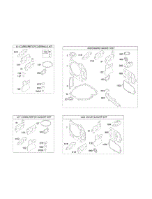Kits / Gasket Sets parts for Briggs & Stratton Engine 128602-0514-B1 from AppliancePartsPros.com