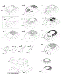 Blower Housing / Shrouds parts for Briggs & Stratton Engine 128882-2005-A1 from AppliancePartsPros.com