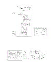 Carburetor, Fuel Supply parts for Briggs & Stratton Engine 128L02-0025-F1 from AppliancePartsPros.com