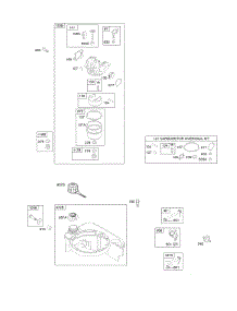 Carburetor, Fuel Supply parts for Briggs & Stratton Engine 128T07-5238-B1 from AppliancePartsPros.com