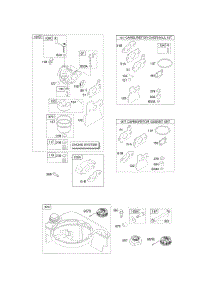 Carburetor, Fuel Supply parts for Briggs & Stratton Engine 129602-0113-B1 from AppliancePartsPros.com