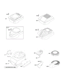 Blower Housing / Shrouds parts for Briggs & Stratton Engine 129807-1460-01 from AppliancePartsPros.com