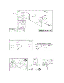 Carburetor, Fuel Supply parts for Briggs & Stratton Engine 129H02-0185-E1 from AppliancePartsPros.com
