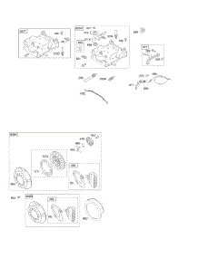 Controls, Governor Spring, Ignition, Rewind Starter parts for Briggs & Stratton Engine 12A103-0151-E8 from AppliancePartsPros.com