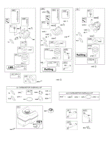 Carburetor, Fuel Supply parts for Briggs & Stratton Engine 12A112-0131-E8 from AppliancePartsPros.com