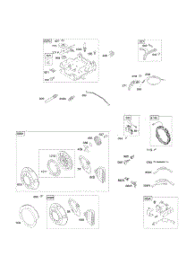Controls, Electric Starter, Governor Spring, Ignition, Rewind Starter parts for Briggs & Stratton Engine 12A312-0118-E8 from AppliancePartsPros.com