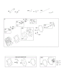 Cylinder Head parts for Briggs & Stratton Engine 12A316-0917-E1 from AppliancePartsPros.com