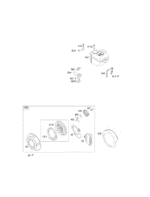 Electrical, Muffler Groups, Rewind Group parts for Briggs & Stratton Engine 12A412-0100-E1 from AppliancePartsPros.com