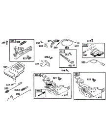 Controls, Brackets parts for Briggs & Stratton Engine 12A802-0508-21 from AppliancePartsPros.com