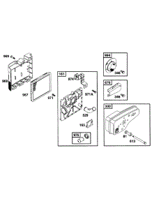 Blower Hsg, Flywheel parts for Briggs & Stratton Engine 12A802-0514-21 from AppliancePartsPros.com