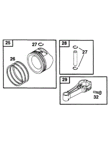 Head parts for Briggs & Stratton Engine 12A802-0613-99 from AppliancePartsPros.com