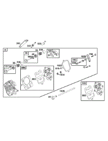 Head Group parts for Briggs & Stratton Engine 12B412-0100-E1 from AppliancePartsPros.com