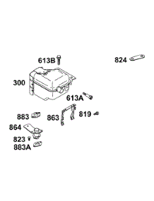 Muffler Groups parts for Briggs & Stratton Engine 12B412-0100-E1 from AppliancePartsPros.com