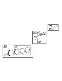 Piston Group parts for Briggs & Stratton Engine 12B412-0100-E1 from AppliancePartsPros.com