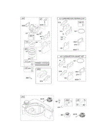 Carburetor, Fuel Supply parts for Briggs & Stratton Engine 12B602-0104-E1 from AppliancePartsPros.com