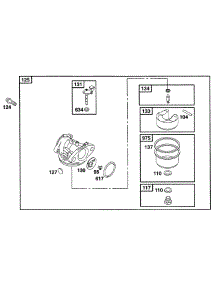Carburetor Assy parts for Briggs & Stratton Engine 12B802-0808-01 from AppliancePartsPros.com