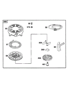 Rewind Assy parts for Briggs & Stratton Engine 12B802-0808-01 from AppliancePartsPros.com