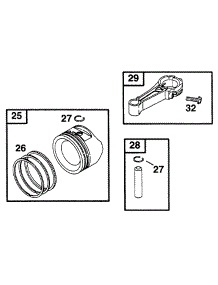 Piston Grp parts for Briggs & Stratton Engine 12B802-1108-01 from AppliancePartsPros.com
