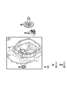 Sump Base, Cam parts for Briggs & Stratton Engine 12B802-1108-01 from AppliancePartsPros.com
