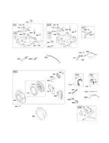 Controls, Electric Starter, Governor Spring, Ignition, Rewind Starter parts for Briggs & Stratton Engine 12C316-0279-E1 from AppliancePartsPros.com