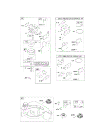 Carburetor, Fuel Supply parts for Briggs & Stratton Engine 12C682-0110-E1 from AppliancePartsPros.com