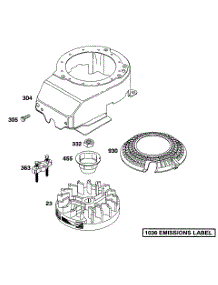 Blower Hsg, Flywheel parts for Briggs & Stratton Engine 12C702-0608-01 from AppliancePartsPros.com