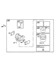 Carburetor Assy parts for Briggs & Stratton Engine 12C702-1708-E1 from AppliancePartsPros.com