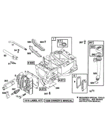 Cylinder, Head, Oil Fill parts for Briggs & Stratton Engine 12C802-0634-01 from AppliancePartsPros.com
