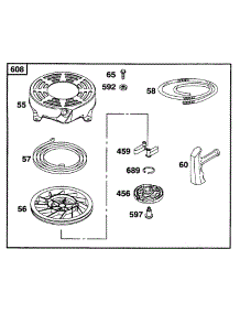 Rewind Assy parts for Briggs & Stratton Engine 12C802-0808-01 from AppliancePartsPros.com