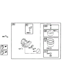 Carburetor Assy parts for Briggs & Stratton Engine 12C802-0828-99 from AppliancePartsPros.com