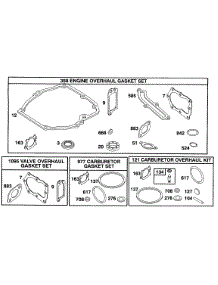 Kits / Gasket Sets parts for Briggs & Stratton Engine 12C802-0828-99 from AppliancePartsPros.com