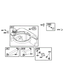 Fuel Tank Grp parts for Briggs & Stratton Engine 12C802-0829-99 from AppliancePartsPros.com