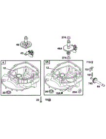 Sump Bases, Cams parts for Briggs & Stratton Engine 12C802-1116-01 from AppliancePartsPros.com