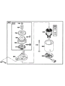 Electric Start parts for Briggs & Stratton Engine 12C802-2308-E1 from AppliancePartsPros.com