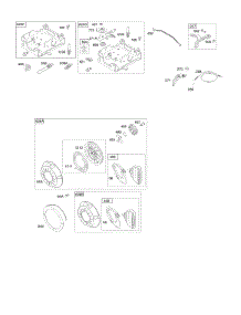 Controls, Governor Spring, Rewind Starter parts for Briggs & Stratton Engine 12D116-0120-E1 from AppliancePartsPros.com