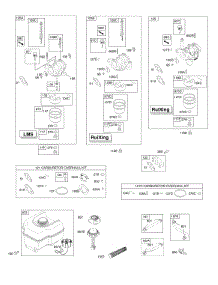 Carburetor, Fuel Supply parts for Briggs & Stratton Engine 12D194-0114-E1 from AppliancePartsPros.com