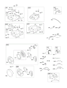 Controls, Electric Starter, Governor Spring, Ignition, Rewind Starter parts for Briggs & Stratton Engine 12D214-0355-E1 from AppliancePartsPros.com