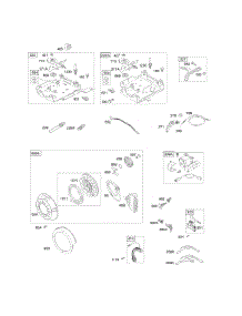 Controls, Electric Starter, Governor Spring, Ignition, Rewind Starter parts for Briggs & Stratton Engine 12D312-0509-E8 from AppliancePartsPros.com