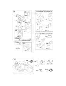 Carburetor, Fuel Supply parts for Briggs & Stratton Engine 12D602-0120-B1 from AppliancePartsPros.com