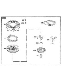 Rewind Assy parts for Briggs & Stratton Engine 12D802-0600-01 from AppliancePartsPros.com