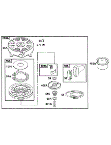 Rewind Assy parts for Briggs & Stratton Engine 12D802-0600-01 from AppliancePartsPros.com