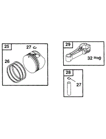 Piston Grp parts for Briggs & Stratton Engine 12D802-1512-21 from AppliancePartsPros.com